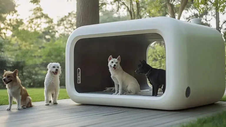 Nhà thông minh cho thú cưng với không gian riêng hiện đại giúp chăm sóc thú cưng hiệu quả hơn