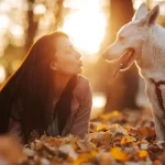 Người chơi đùa cùng thú cưng thể hiện cách nuôi thú cưng ở nước ngoài như một người bạn đồng hành